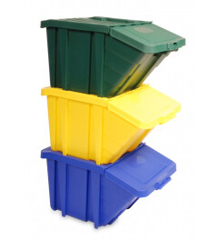 Stapelbak geeltr.45 ltr.