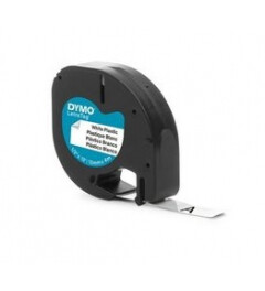 Dymo LetraTag labeltape wit 12mmx4mtr, per stuk